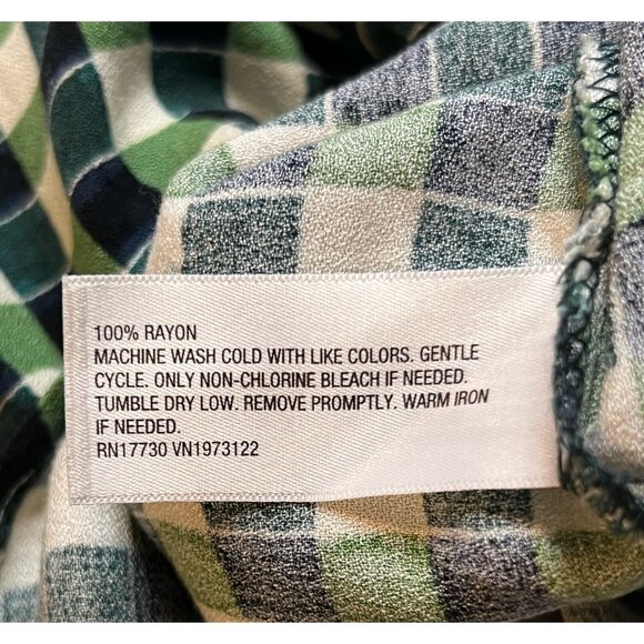 Ava & Viv checked print twist front dress 2X NWT - Picture 10 of 12